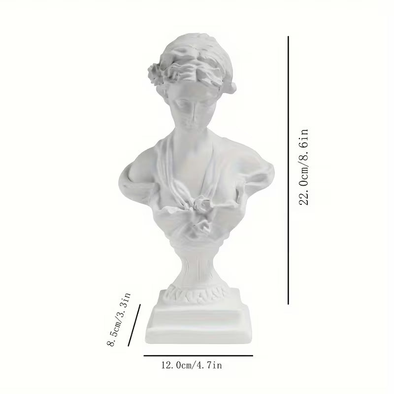 The Hera's Mantle Bust Statue