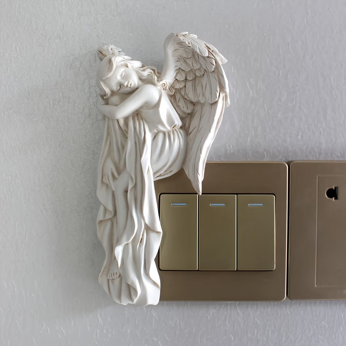 Sleeping Angel Door Frame Sculpture