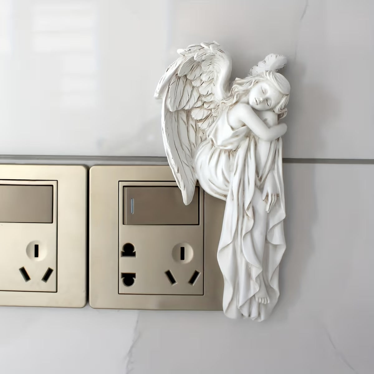 Sleeping Angel Door Frame Sculpture