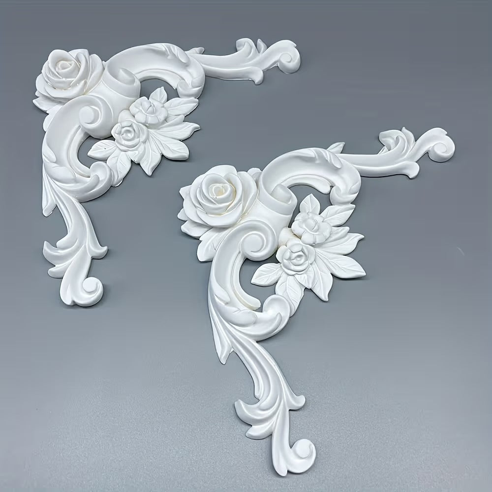 Ornate French Floral Corner Trim