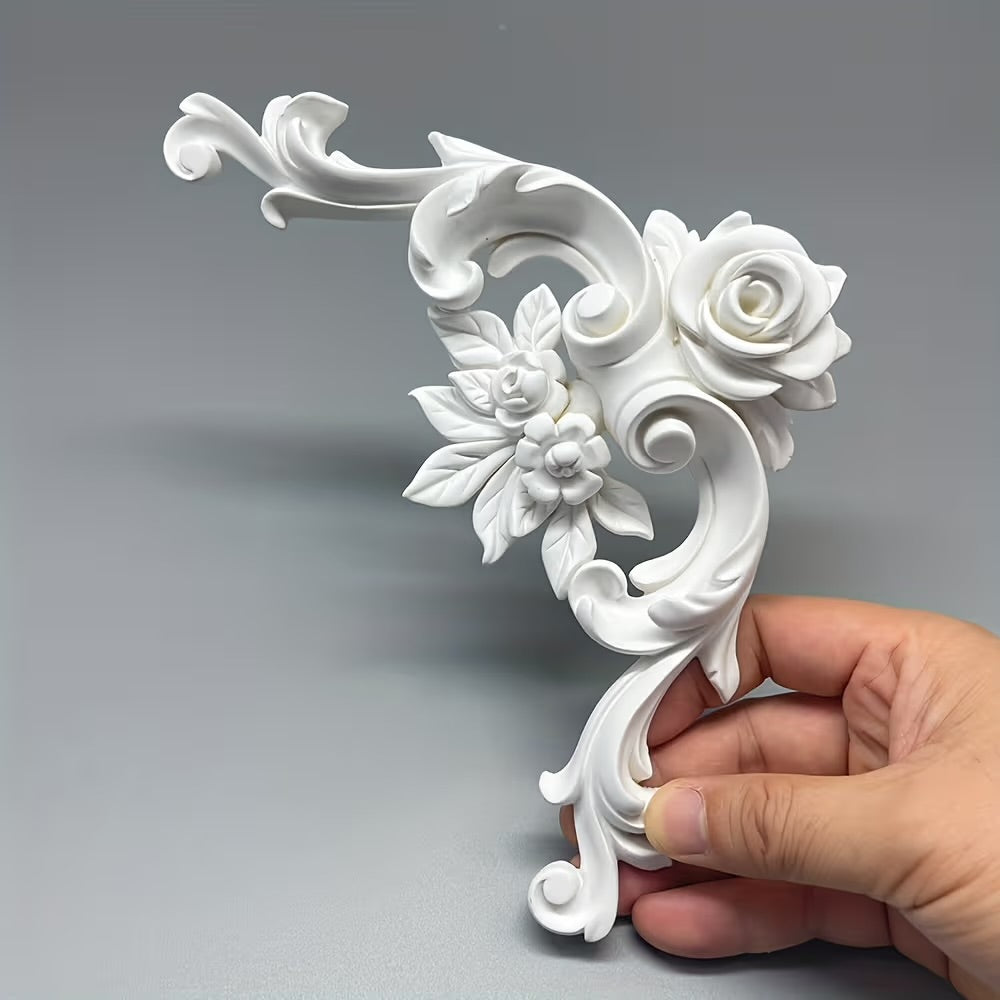 Ornate French Floral Corner Trim